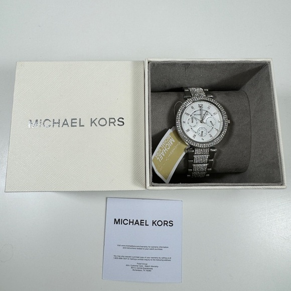 Michael Kors Watch Rhinestone Silver MK7085 - Picture 4 of 13